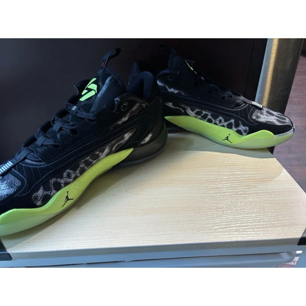 New Men’s Air Jordan Luka 2 Black/White Volt Shoes Size 9.5 NIB Authentic